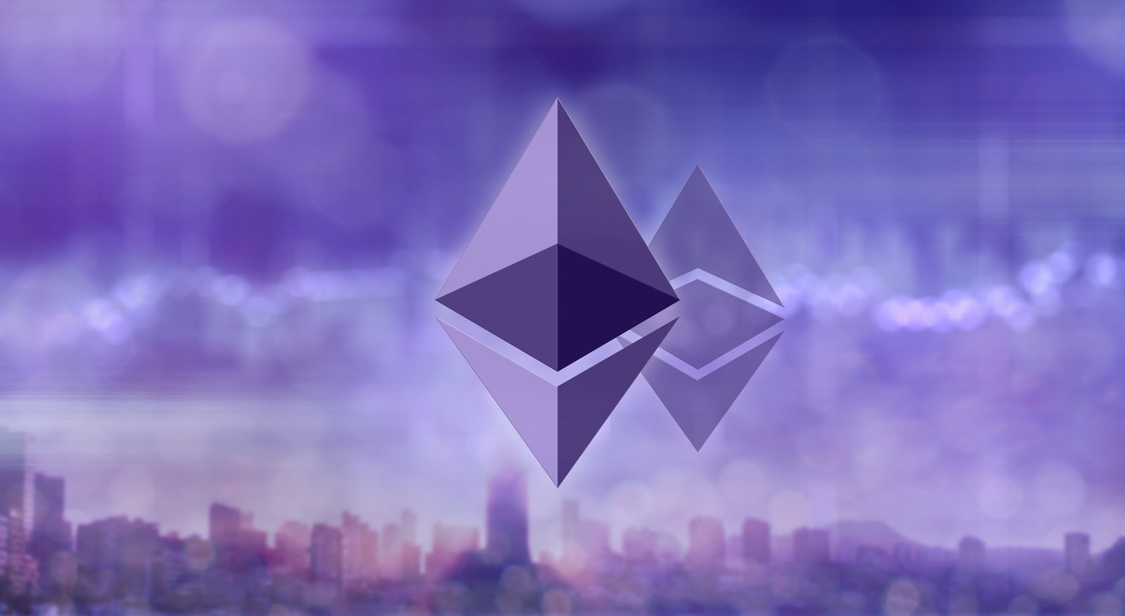 Ethereum Classic Icons on Background